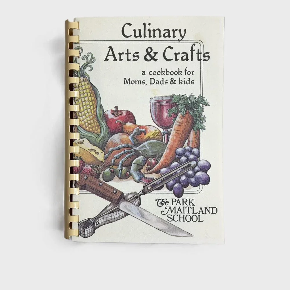 Vintage 1984 Culinary Arts & Crafts Cookbook Park Maitland School 1st Ed Florida